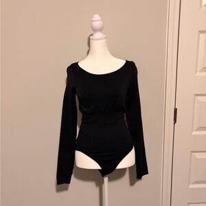 Elegant Black Long Sleeve Bodysuit